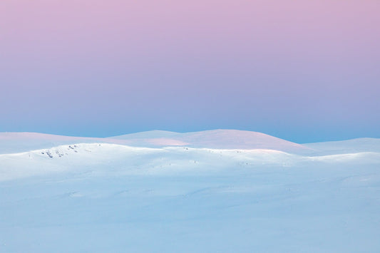 arctic winter landscape pastel