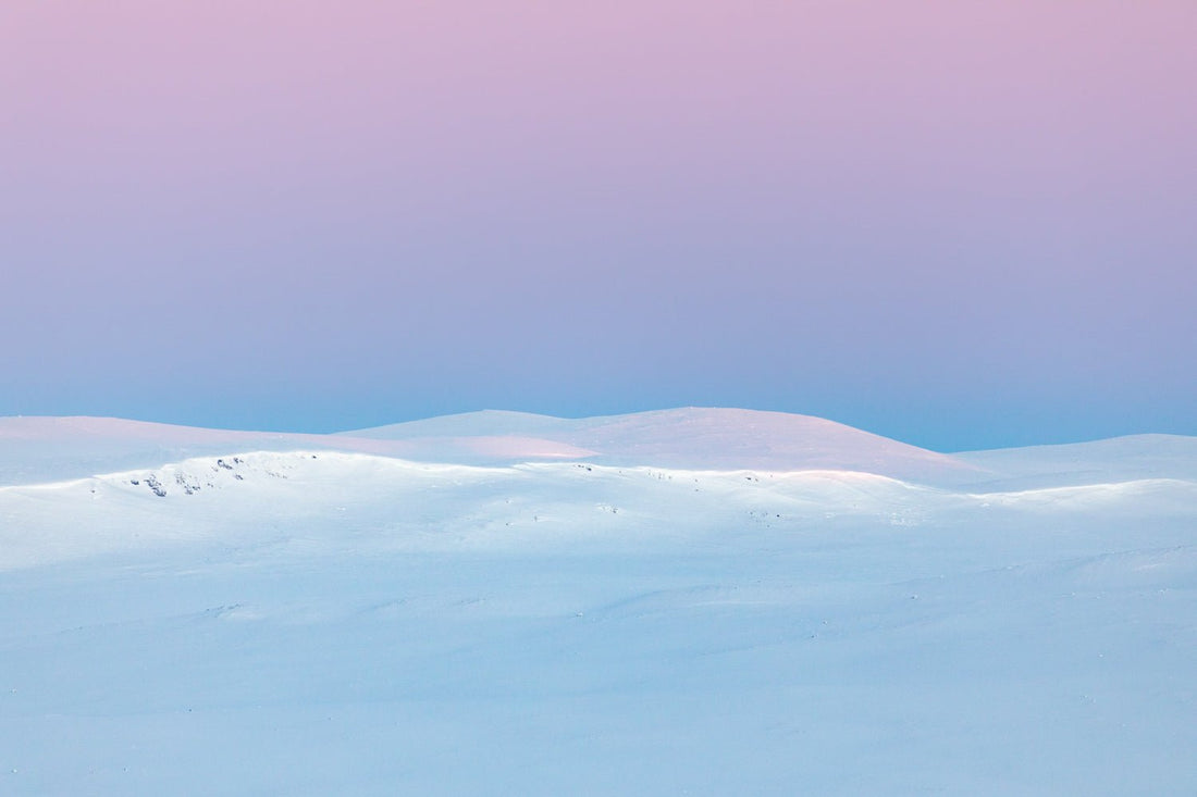 arctic winter landscape pastel 